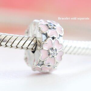 PANDORA Pink Primrose Clip Charm 791823EN68